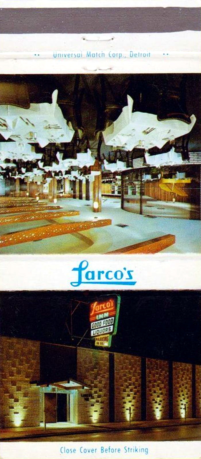 Larcos Inn - Matchbook